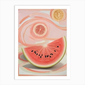 Watermelon Slice Art Print