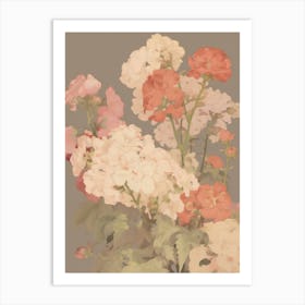 Muted Tones Flowers 6 Art Print