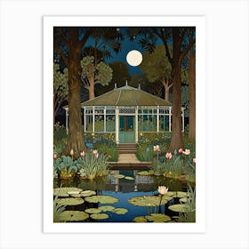 William Morris Lily Pond Art Print