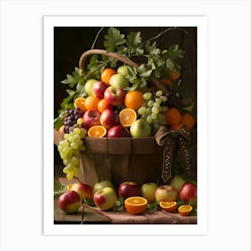 Basket Of Fruit 1 Art Print