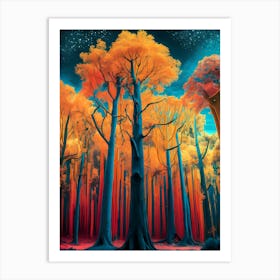 Iridescent Forest Art Print