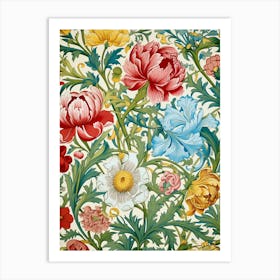 Floral Wallpaper 97 Art Print