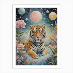 Cosmic Tiger Art Print