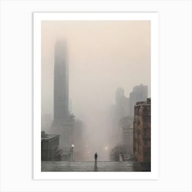 Fog In Shanghai Art Print