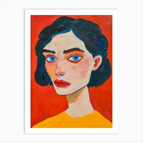 Portrait Of A Woman 598 Art Print