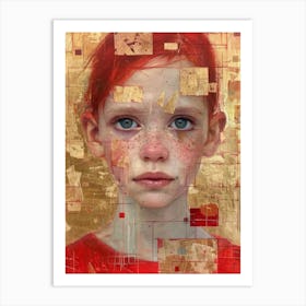 Girl With Red Hair 1 Art Print