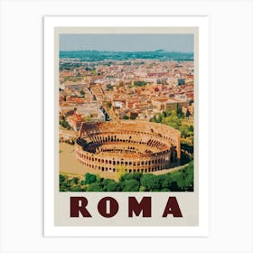 Rome Italy Travel Poster Art Print