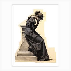 Victorian Woman Study Art Print