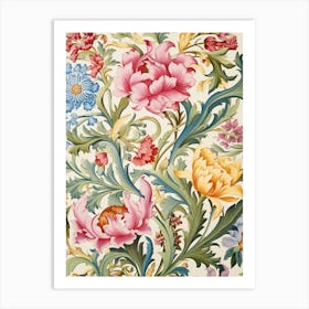 Floral Wallpaper 40 Art Print