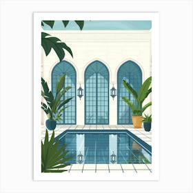 Swimming Pool In The House 1 Art Print