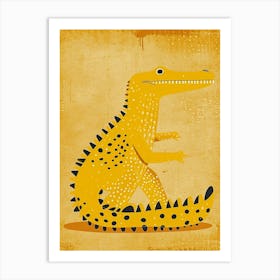 Yellow Alligator 2 Art Print