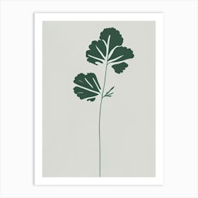 Cilantro Herb Simplicity Art Print