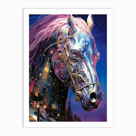 Futuristic Horse Art Print