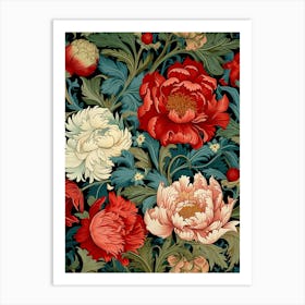 Peonies Wallpaper 7 Art Print