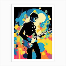 Rock music art Art Print