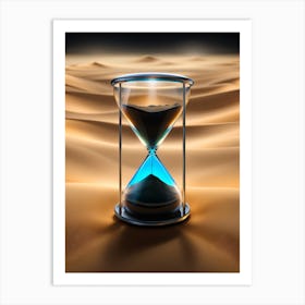 Hourglass In The Desert 3 Art Print