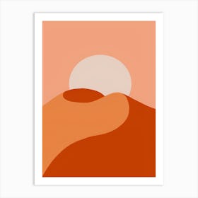 Sunset In The Desert 5 Art Print