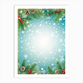 Season Background Holiday Merry Ornament Text New Year Decorating Eve Happy Design Card (17) Art Print