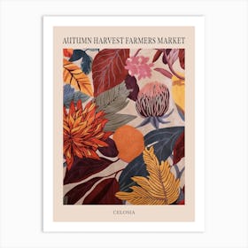 Fall Botanicals Celosia 1 Poster Art Print