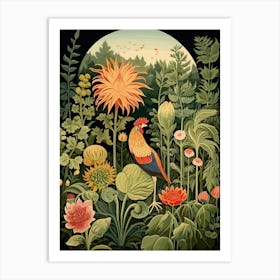 Chanticleer Garden Usa Henri Rousseau Style 3 Art Print