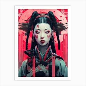 Japanese Art Geisha Girl Art Print