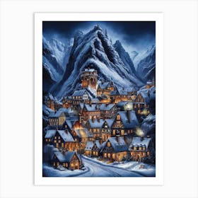 Christmas Village Art Print