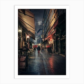 Rainy Night In The City Art Print