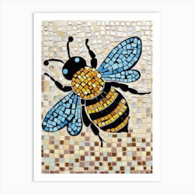 Mosaic Bee 5 Art Print