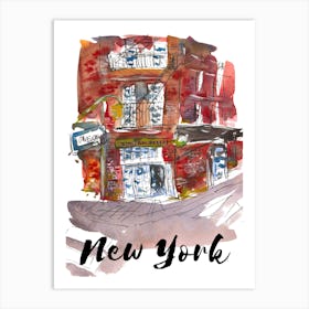 New York Street Borough City USA Art Print