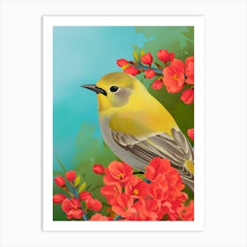 Bird On A Branch 22 Art Print