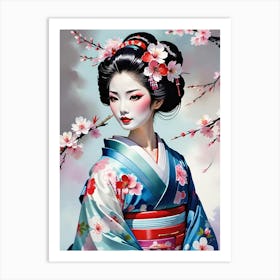 Geisha 189 Art Print