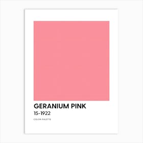 Geranium Pink Poster