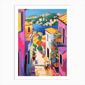 Dubrovnik Croatia 1 Fauvist Painting Art Print