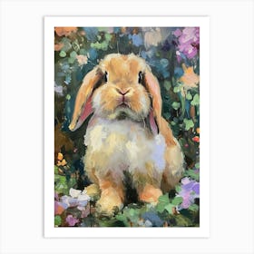 Mini Lop Rabbit Painting 2 Art Print