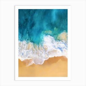 Aerial View Of A Beach 126 Art Print