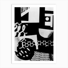 Geometric Mono Art Print