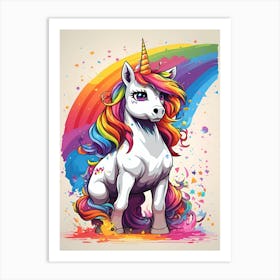 Unicorn horse Art Print