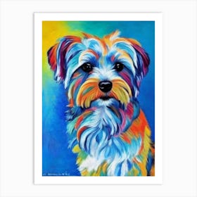 Yorkshire Terrier Fauvist Style Dog Art Print