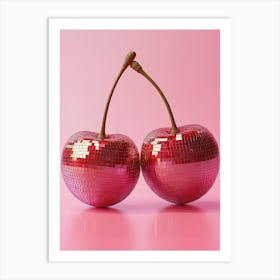 Disco Cherries Art Print