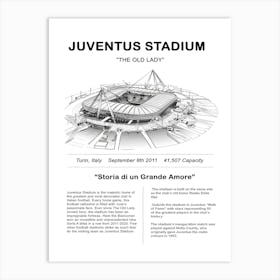 Juventus Football Stadium Art Print