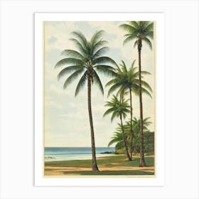 Pearl Beach Australia Vintage Art Print