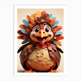 Thanksgiving Bird Art Print