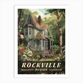 Rockville Retro - A Glimpse of Maryland’s Charm Poster Art Print