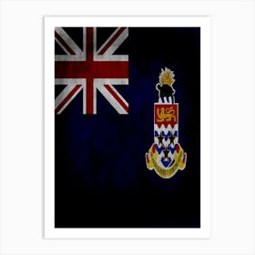 Cayman Islands Flag Texture Art Print