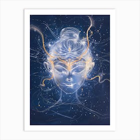 Buddha In Space Art Print