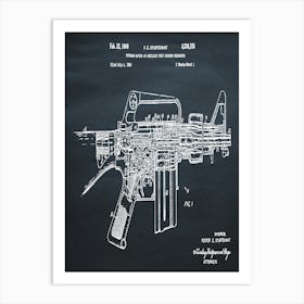 1966 Ar15 Assault Rifle Art Print