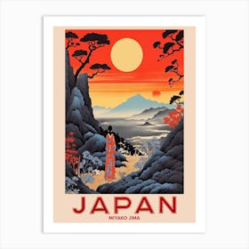 Miyako Jima, Visit Japan Vintage Travel Art 3 Art Print