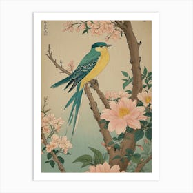 Oriental Spring Bird Póster