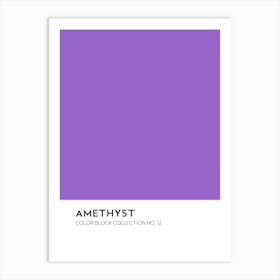 Amethyst Color Block Collection Wall Art Print