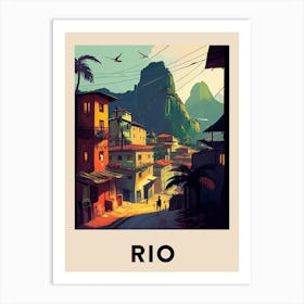 Rio 3 Vintage Travel Poster Art Print